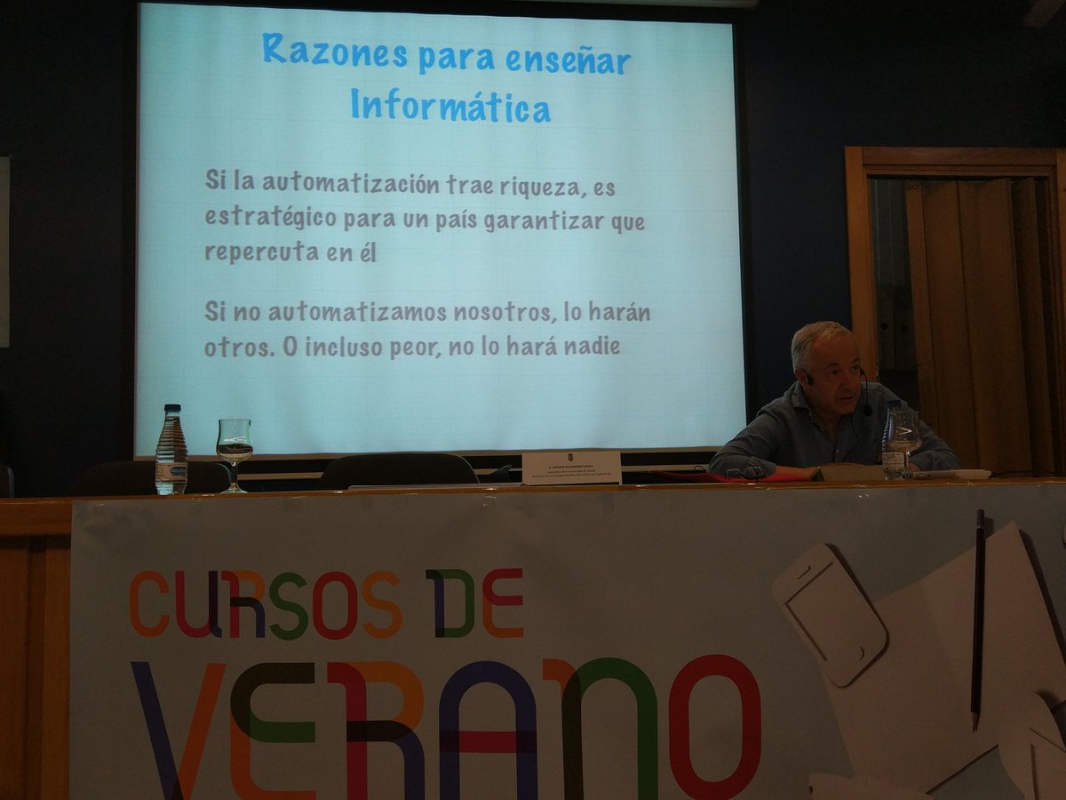 ivarea's tweet image. Razones para enseñar Informática, por @Ant_Bahamonde en el Curso de Verano #InformáticaParaTodos de @esiiab @Educacion_Ab @uclm_es