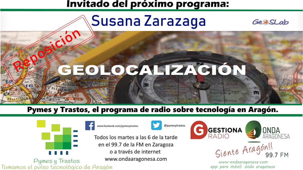 pymesytrastos's tweet photo. Fin de temporada de @pymesytrastos programa de radio sobre #tecnologia en #Aragón de @OndaAragonesa. En julio repondremos algunos de nuestros programas. Mañana #geolocalización con @GeoSLab también son suyas algunas aplicaciones como #Zaragoza apparca https://t.co/WR0iidzGaD