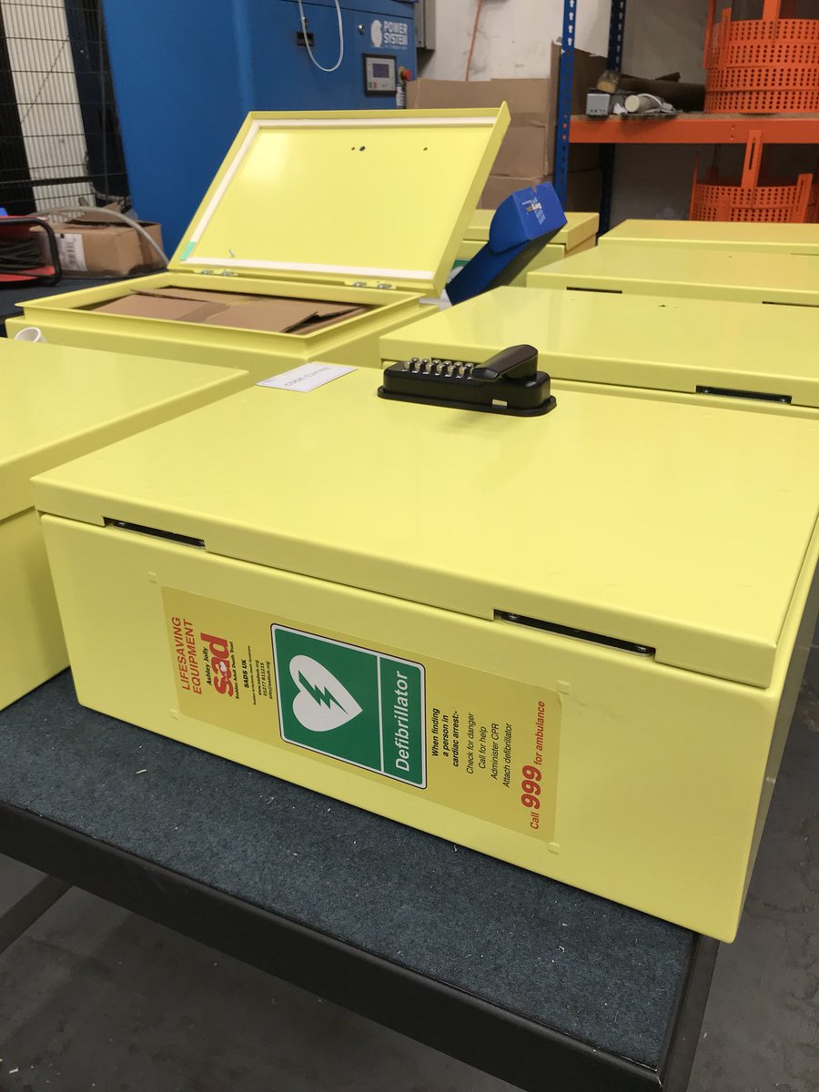 pawleandco's tweet image. Some more defib boxes being prepared for shipping. Prices start at £335+vat contact us to place your order