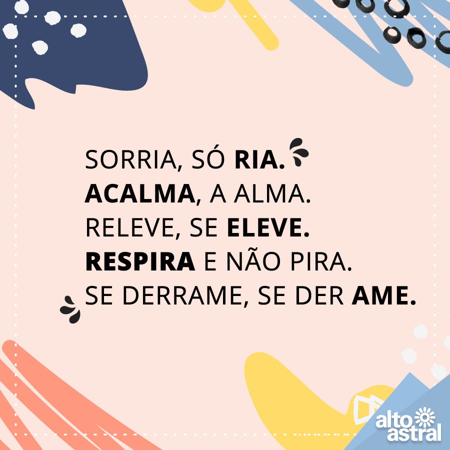 Alto Astral on Twitter: Alto Astral on Twitter: