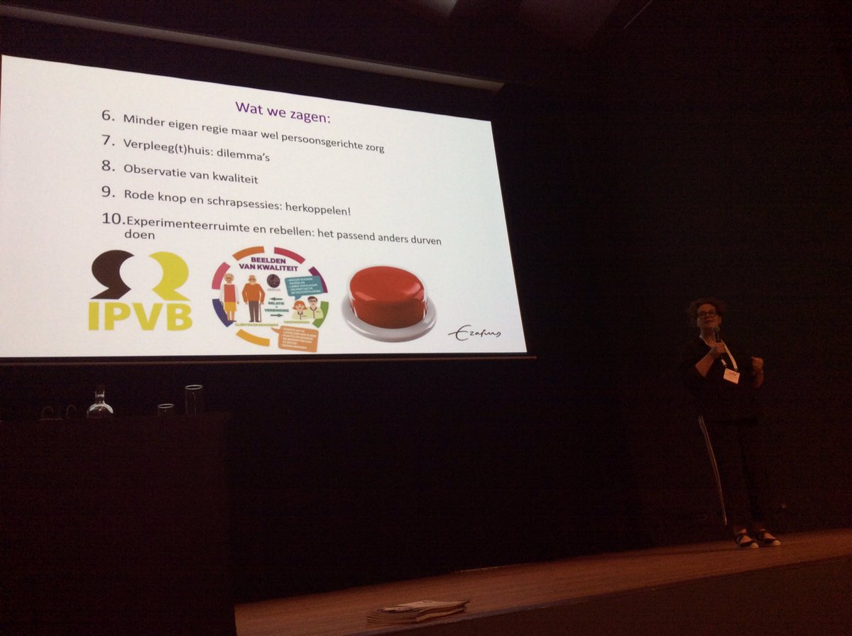 Tijdens workshop regel-en protocol druk in #verpleeghuiszorg wordt <a href="/Viattence/">Viattence</a> genoemd als goede voorbeeld met hun rodeknop en het kwaliteitsprogramma Beelden van Kwaliteit. #waardigheidentrots