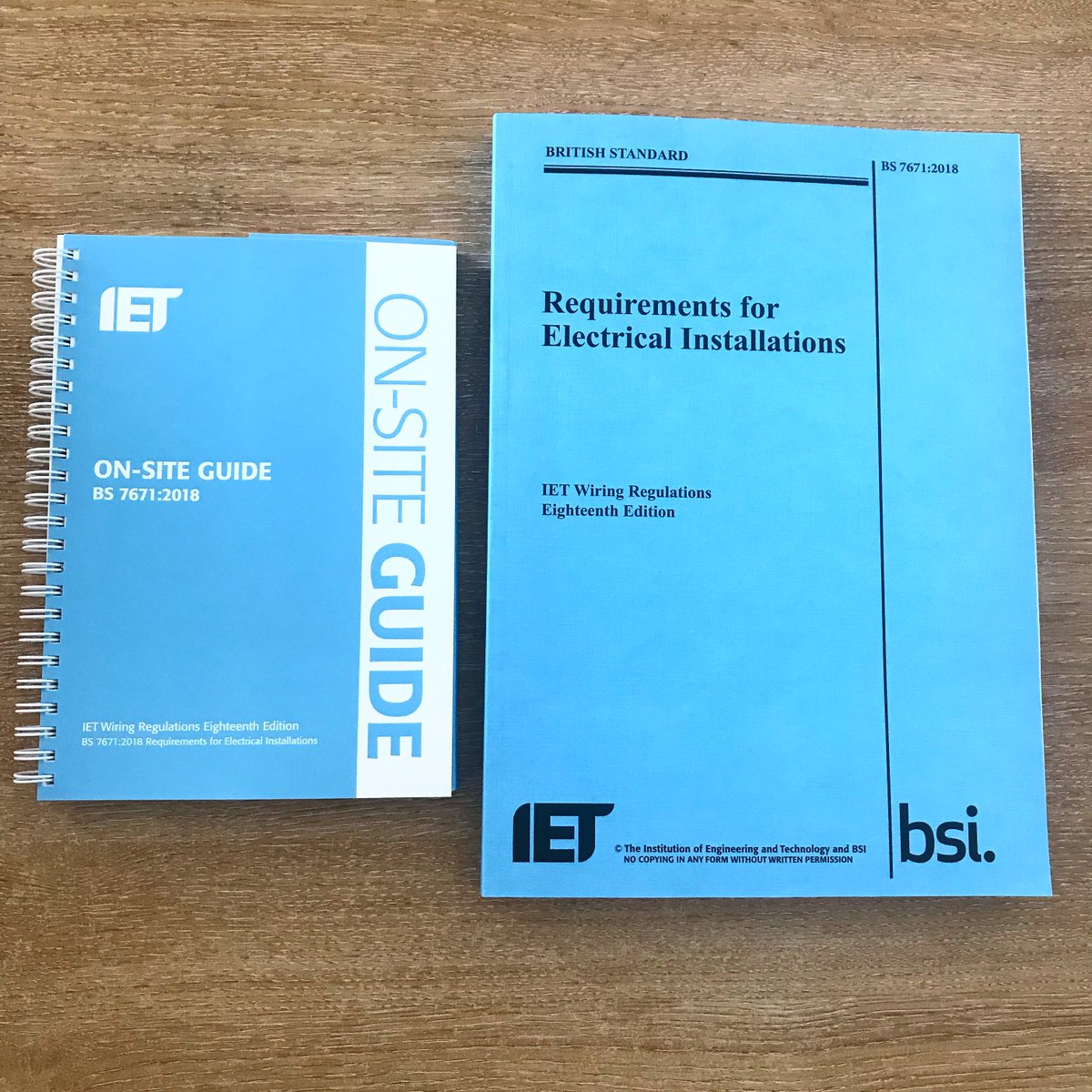 Our copy of the latest wiring regulations #18thedition has landed!! 
#iet #niceic #chester #wrexham #wiringregulations <a href="/theiet/">The IET​</a> <a href="/officialniceic/">NICEIC</a>