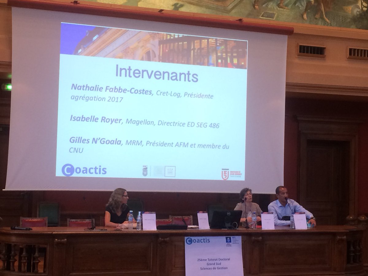 Présentation de la carrière d’enseignant-chercheur avec <a href="/ngoalamarketing/">Gilles N'Goala</a> au Tutorat Grand Sud cc <a href="/Labo_Coactis/">Laboratoire Coactis</a> <a href="/MarketingMrm/">MRM Marketing</a> #1stYearPhD avec <a href="/Ines_Kolli/">Ines Kolli</a>