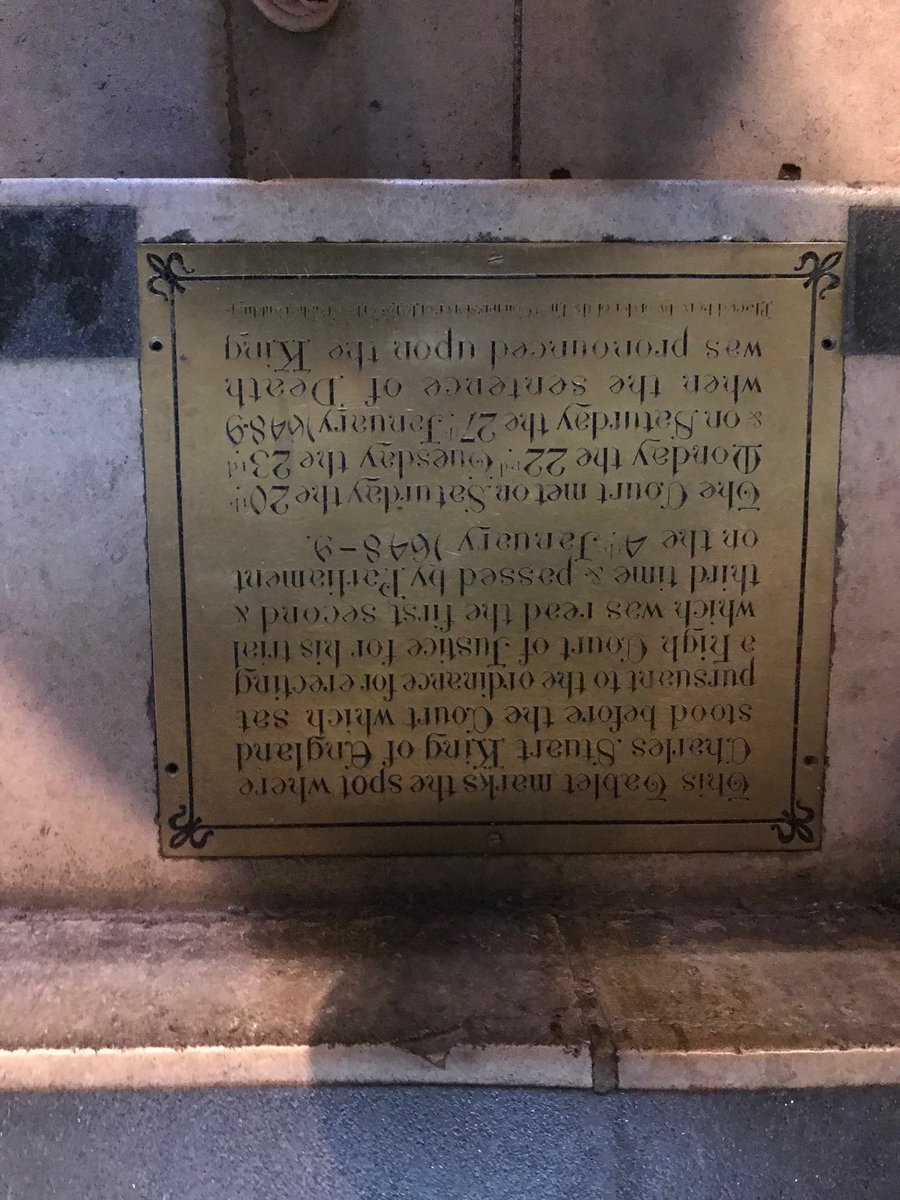 ⁦<a href="/SimonDewsnip/">HistoryTeacher</a>⁩ so far I’ve stood on the spot where Charles I was told he was going to be beheaded and Anne Boyleon had her coronation banquet. Also a Guy Fawkeseque tour under the tunnels below Parliament. It’s a history geek’s dream #historyrocks