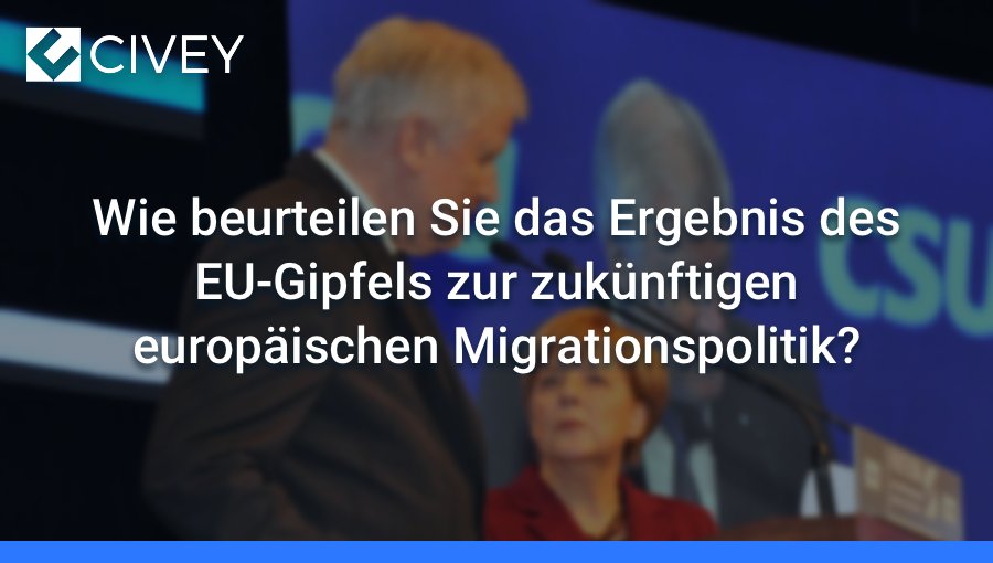 #Asylstreit: Anders als Angela #Merkel hält Innenminister #Seehofer die auf dem EU-#Migrationsgipfel beschlossenen Maßnahmen für nicht wirkungsgleich mit Zurückweisungen an deutschen Grenzen. Und die Bundesbürger? Alle Ergebnisse unserer #FragedesTages auf civey.com/umfragen/asyls…
