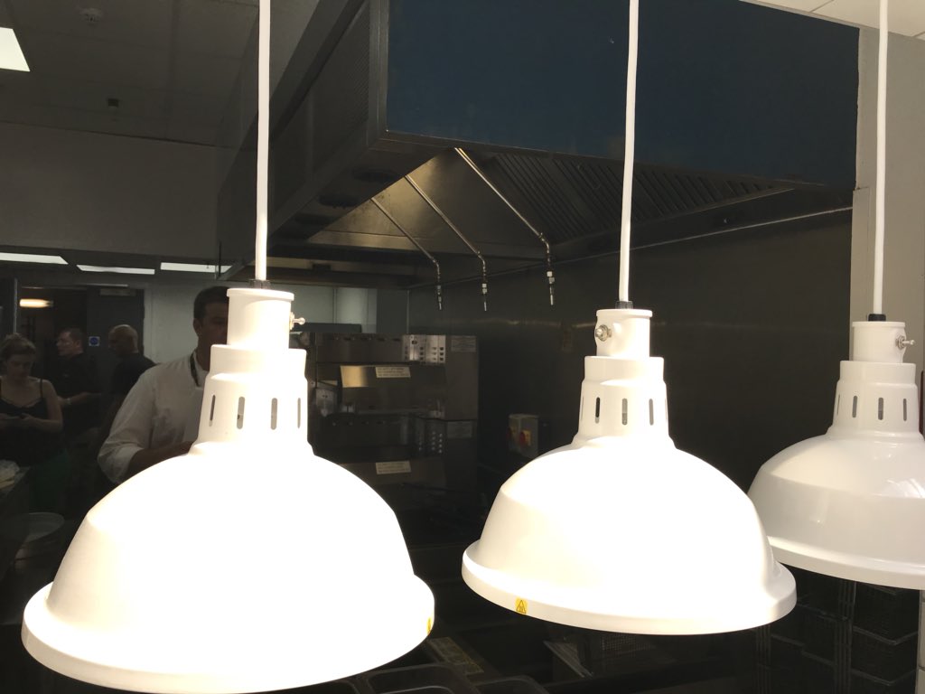 Nice <a href="/HatcoCorp/">Hatco Corporation</a> Decorative Lamps with 2 M1718 <a href="/OventionOvens/">Ovention, Inc.</a> in the kitchen