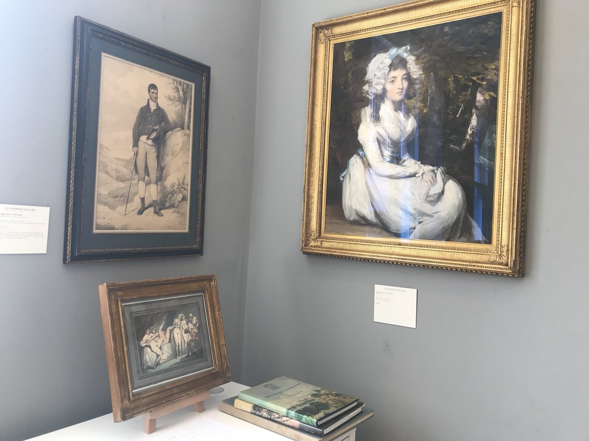 britishwcs's tweet photo. An eighteenth century corner #henryedridge #rowlandson #danielgardner #portraits #portraiture #londonartweek #drawings #watercolours #exhibition #britishwatercolours #art #artforsale #georgian https://t.co/swsV40WCuO