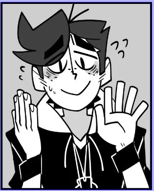 I love drawing A but he's often the trickiest to draw cuz of that all-black outfit weeps #TGSComic 