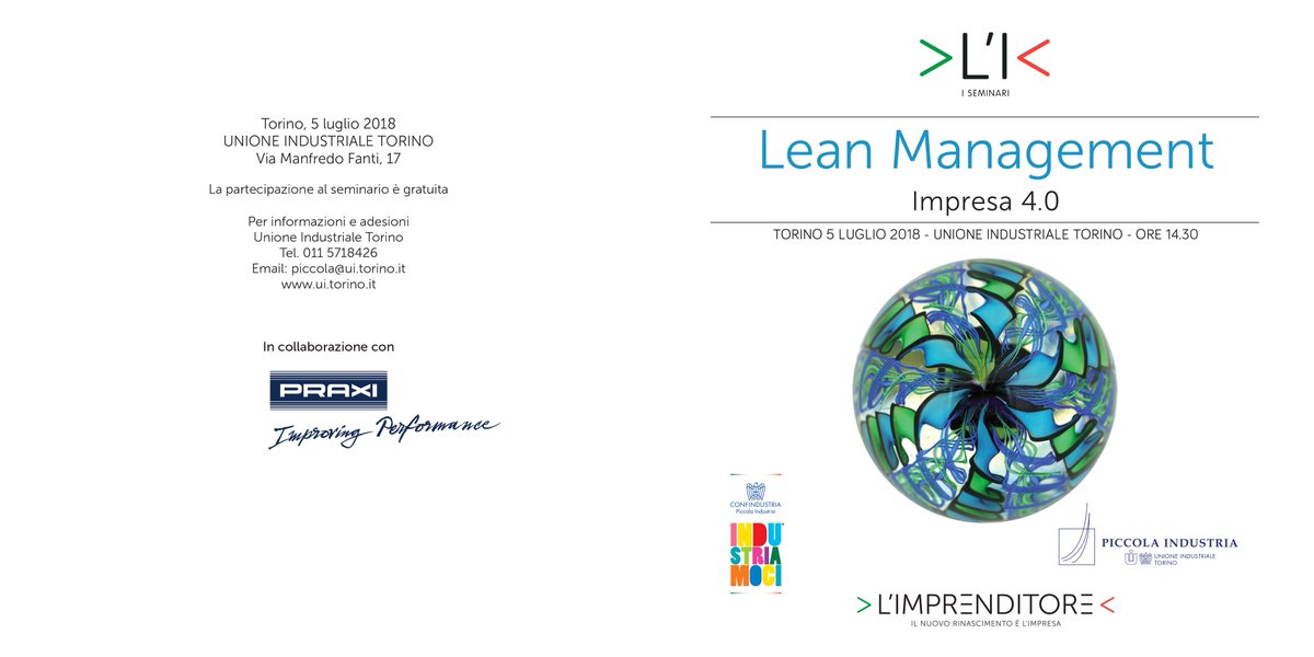 SkillabTorino's tweet photo. Al convegno del 5 luglio p.v. organizzato da @Piccola_UI e l'@L_Imprenditore, su Lean mangement e Industria4.0, il direttore @rikrosi1955 di @skillab presenterà i percorsi formativi sul Lean Management. Non mancate! #skillab #leanthinking #leanmanagement #mpsconsulting https://t.co/ZrrLUc9uVf