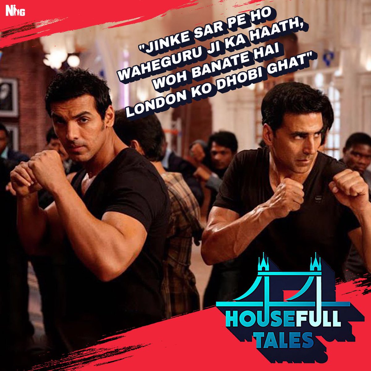 NGEMovies's tweet image. Lets give this monday blues a “Dhobi Pachaad” 😛

#HousefullTales
@akshaykumar @TheJohnAbraham #SajidNadiadwala @SimplySajidK @WardaNadiadwala #Housefull2