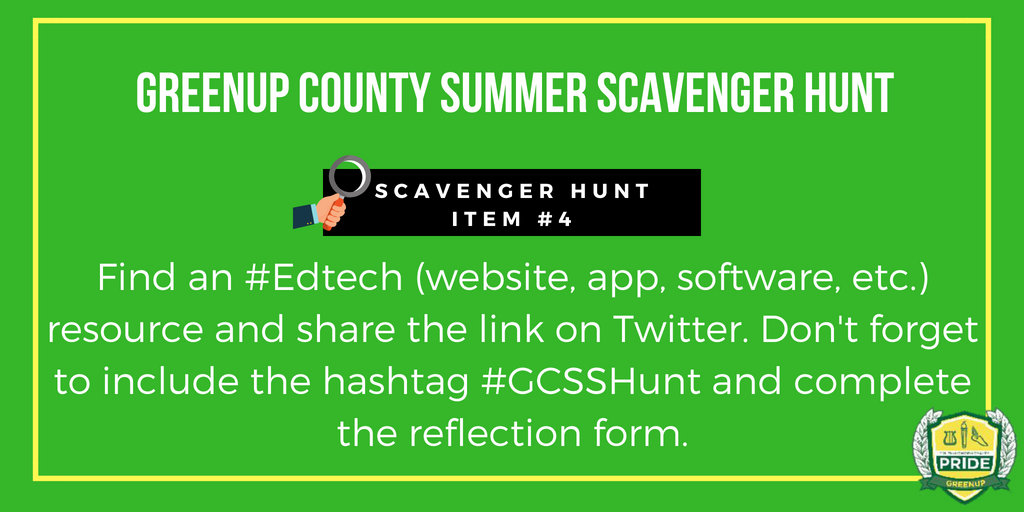 mrhowardedu's tweet photo. Better late than never @GreenupSchools #GCSSHunt🔎Task 4.
Share your favorite #Edtech resource!
Share your #edtech resource link 🔗 in a tweet🐦and use #GCSSHunt
Reflect here 👉https://t.co/136BDy6QX7
#GCMusketeerMindset #KYGoDigital https://t.co/xjlymGkbvH