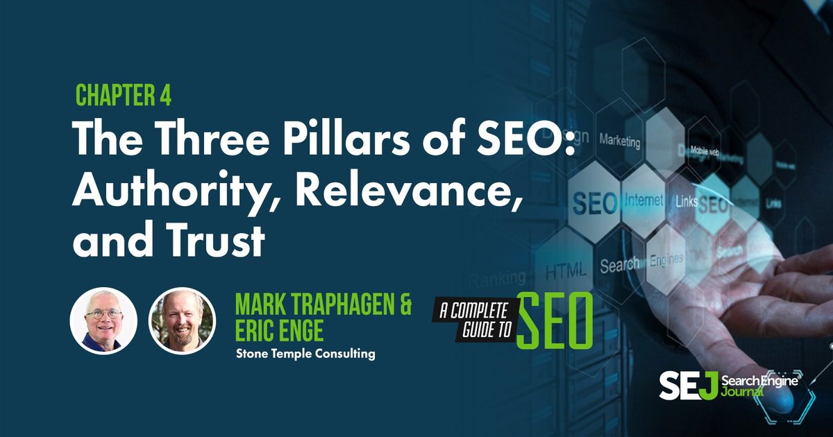 The Three Pillars of SEO: Authority, Relevance, and Trust buff.ly/2HqQ5hL