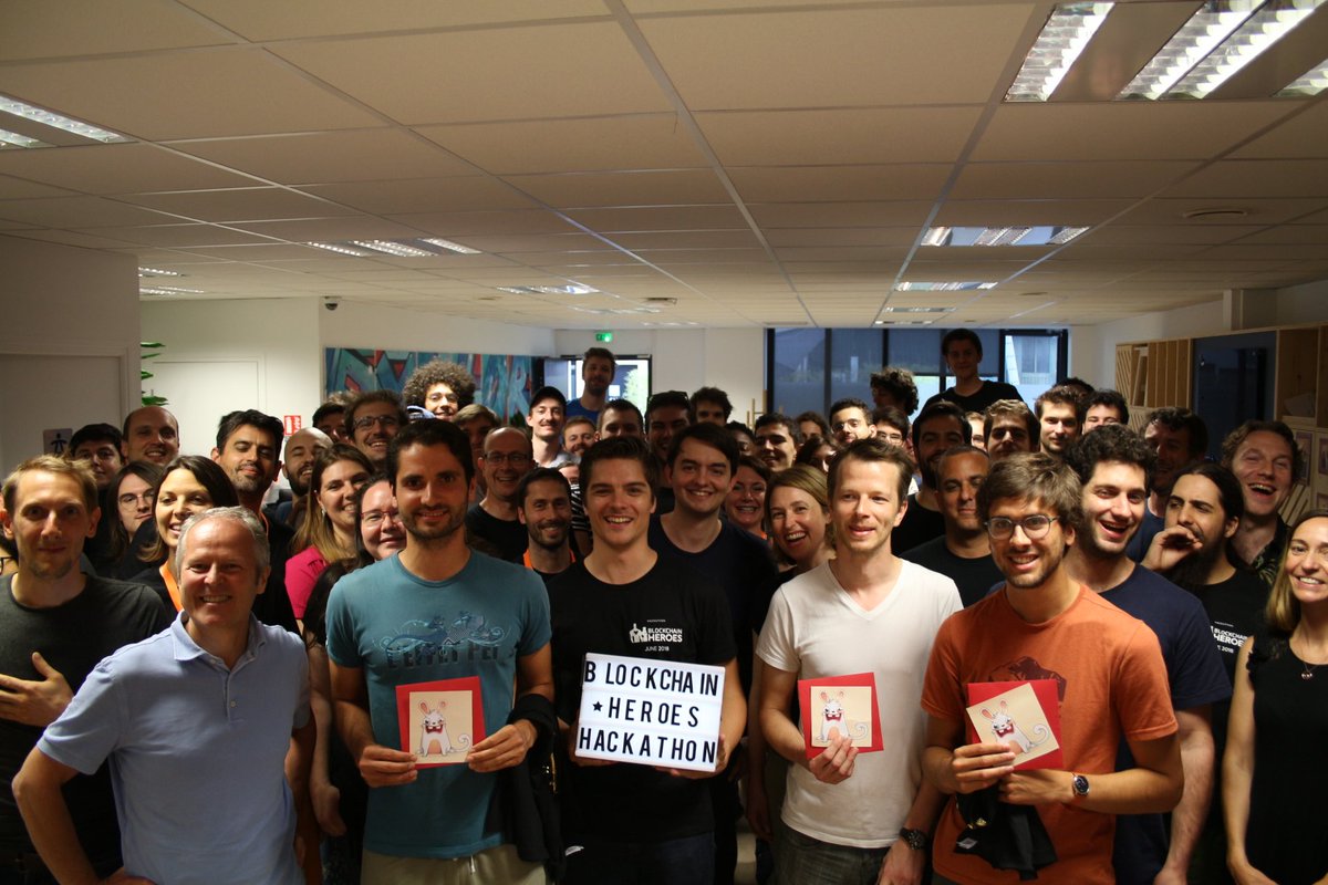 LifeatUbisoft's tweet photo. 57 participants, 8 mentors, 12 projects, and 1 target achieved: empower players through Blockchain! Congrats to everyone who took part in our #BlockchainHeroes hackathon &amp; thanks to all our partners and experts who made it possible! #Ubinnovationlab https://t.co/1bV1yBm3fD