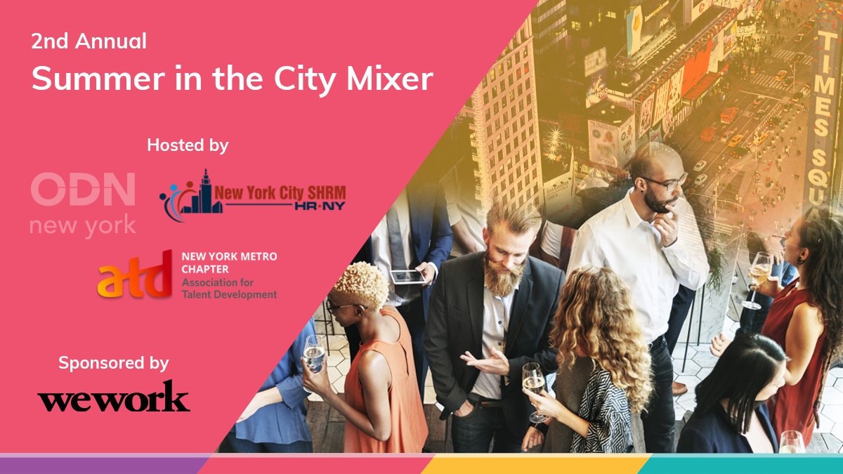 #ATDNYC, #SHRM, &amp; #ODNNY, excited to be supporting the premiere L&amp;D networking event of the NYC Summer! #SeeTheBestProfessionalDevelopmentVRinActionHere