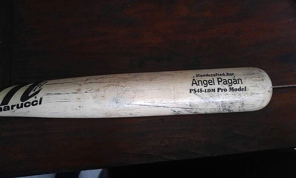 Happy Birthday to one of my favorite Former Met players, Angel Pagan. Here is a game used bat I own from him 