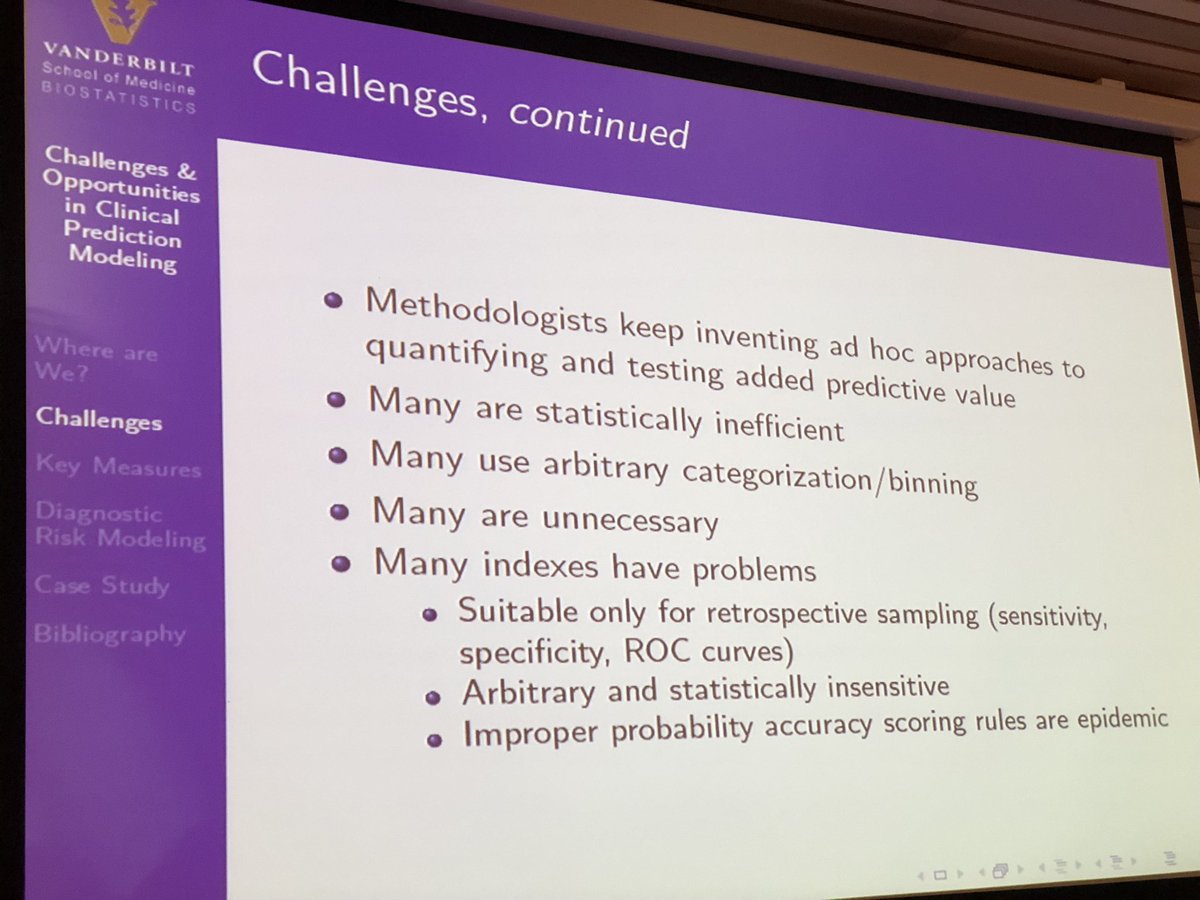 Ewout Steyerberg (@esteyerberg) on Twitter photo Dichotomization is the greatest enemy of diagnostic research, among a range of challenges #MEMTAB2018 <a href="/f2harrell/">Frank Harrell</a> Dichotomization is the greatest enemy of diagnostic research, among a range of challenges #MEMTAB2018 <a href="/f2harrell/">Frank Harrell</a>