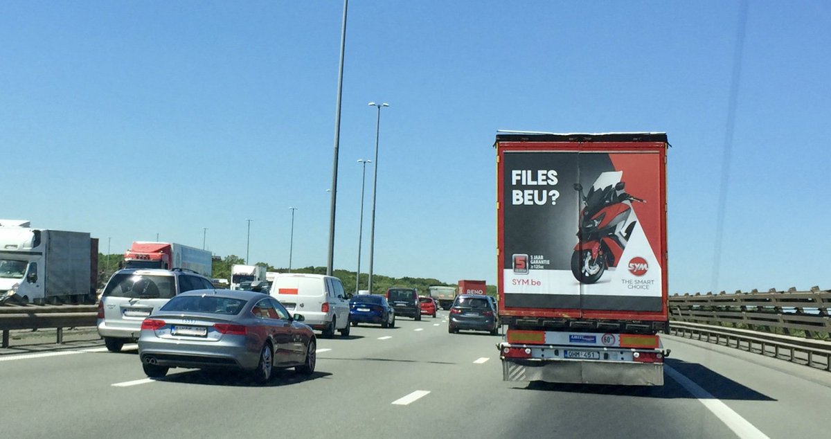 Relevanter wordt het niet?! #Sym #Truckvertising