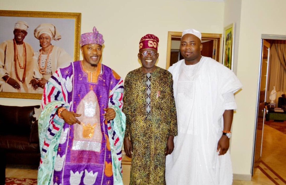 Yesterday, myself and Oba <a href="/obaelegushi/">HRM Oba S A Elegushi</a> visited <a href="/OfficialAPCNg/">APC Nigeria</a> National Leader <a href="/AsiwajuTinubu/">Bola Ahmed Tinubu</a> at Ikoyi.