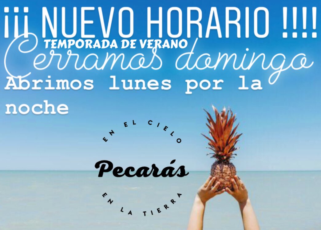 pecaras's tweet photo. #restaurante #terraza #pecaras #summertime Temporada de verano , lunes a partir de las 20:00h https://t.co/Z20lmHDsx9