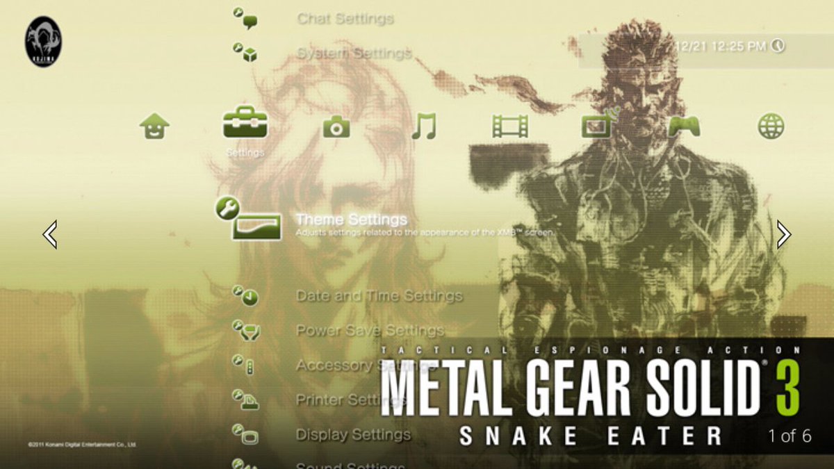 兵隊 海外のpsストア Mgsのアバターの他にxmbのカスタムテーマも配信されていたり Mgs2 Mgs3 Mgspwの三種類があってどれもカッコよかったので当時国内でも配信してくれると嬉しかったんですが