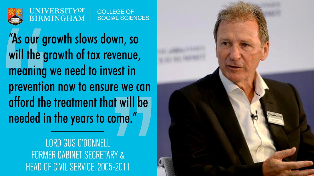 BhamPolicy's tweet photo. Speaking at the #MHPC launch today, Lord Gus O'Donnell spoke about the importance of measuring well-being and making prevention policies a reality #mentalhealth https://t.co/FvIeXUHga5