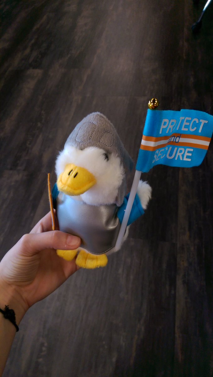 cybraryIT's tweet photo. Thank you @Aflac for the cutest little protector that ever quacked! #AflacDuck #ProtectandSecure https://t.co/6TtcrBc7kA