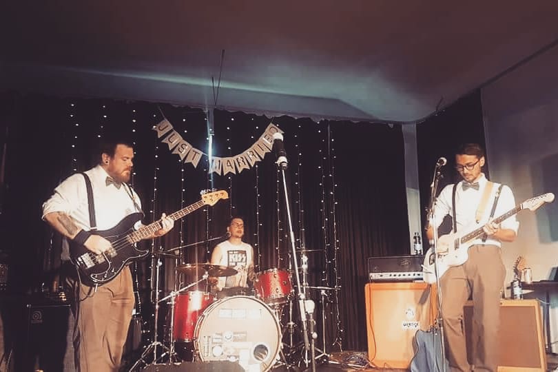 THIS FRIDAY NIGHT IS OUR LAST NIGHT AS A BAND! We'll be at the exchange in Bristol. Do come and have a singsong with us. 
Here we are playing at Nath's wedding last Saturday