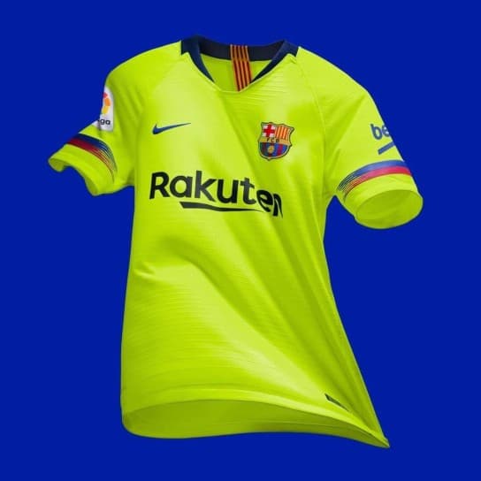 ユニ11 幸運の黄色 バルセロナ 18 19 アウェイユニフォーム T Co Bsw2jhpwe5 Shirt Laliga Camiseta Barca 18 19 Away Jersey