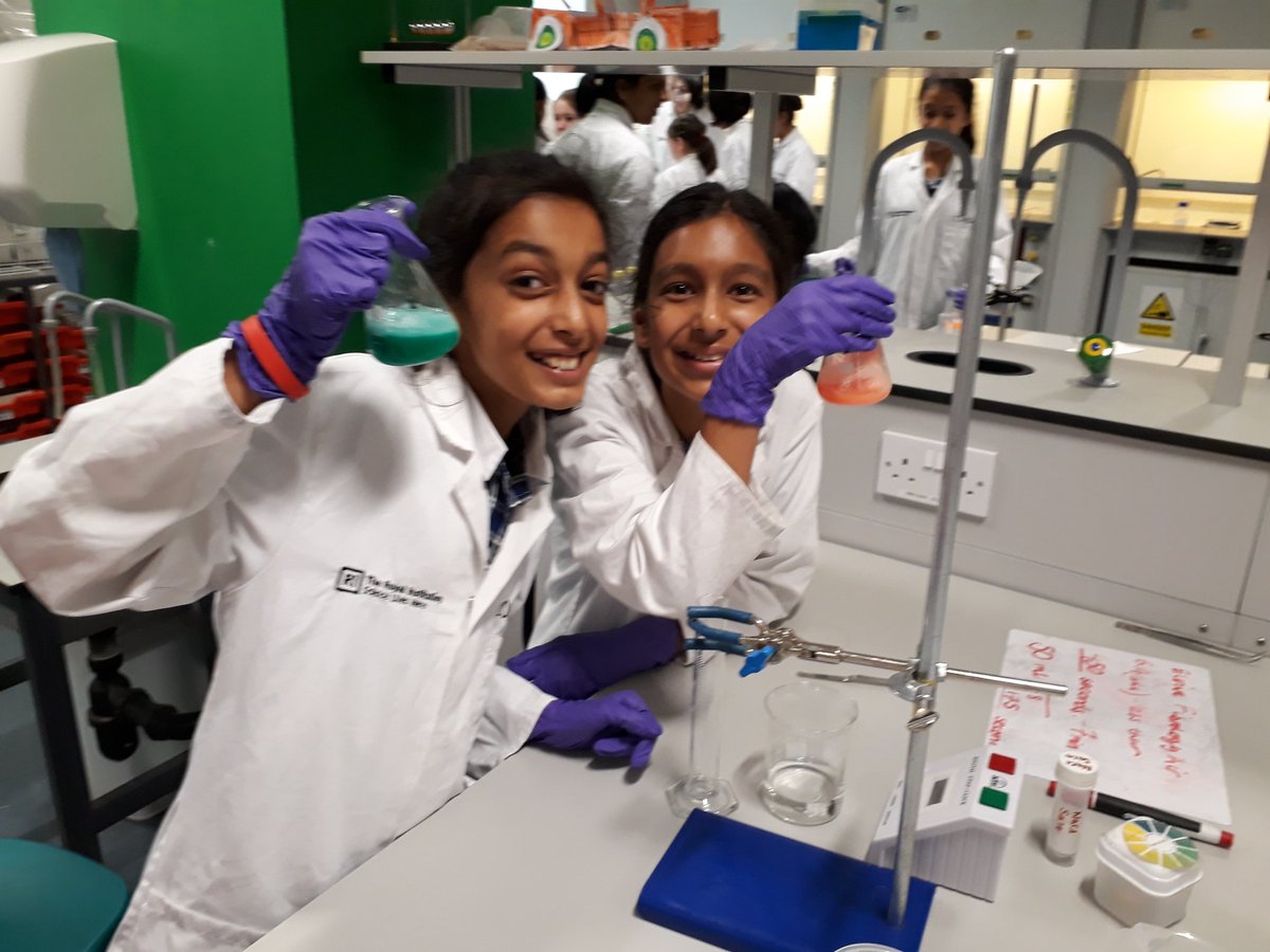 nhehs's tweet photo. A fantastic day for Yr 6 by testing and designing our own shampoos @RI_Science in the #LYSC. We 💙 Science! #NHEHSJuniors #GDST https://t.co/KuIdecimua