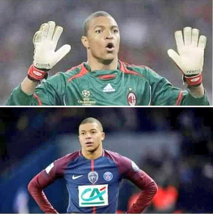 TadPredicts's tweet photo. Mbappe was born in 99 in France. 

Dida played at the ‘98 World Cup in France. 

I’ll just leave this here 🤷🏾‍♂️... https://t.co/Cw5mZbR45b
