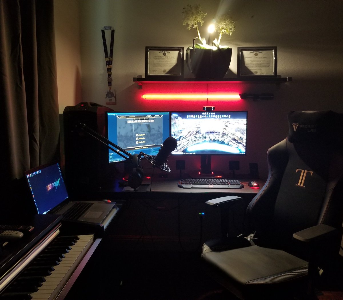 ... there is only #passion - through passion, #strength - through strength, #power - through power #victory ... #VegasStrong
#asus #republicofgamers #blueyeti #darthvader #armycommendationmedal #armyachievementmedal #usarmyveteran #secretlab #titan #piano #gamer #twitch #vashoden