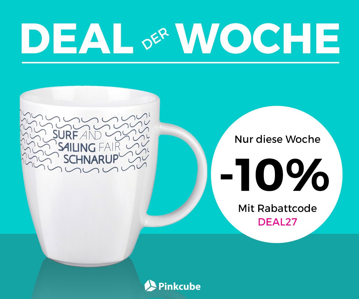 Deal dieser Woche: Kaffeetassen "Maxim" von Senator. Sichern Sie sich 10% Rabatt bis einschließlich 06.07.2018 und erweben Sie qualitativ hochwertige Tassen für Ihr Unternehmen mit den Rabattcode "DEAL27". ➜ goo.gl/cP9Hf9