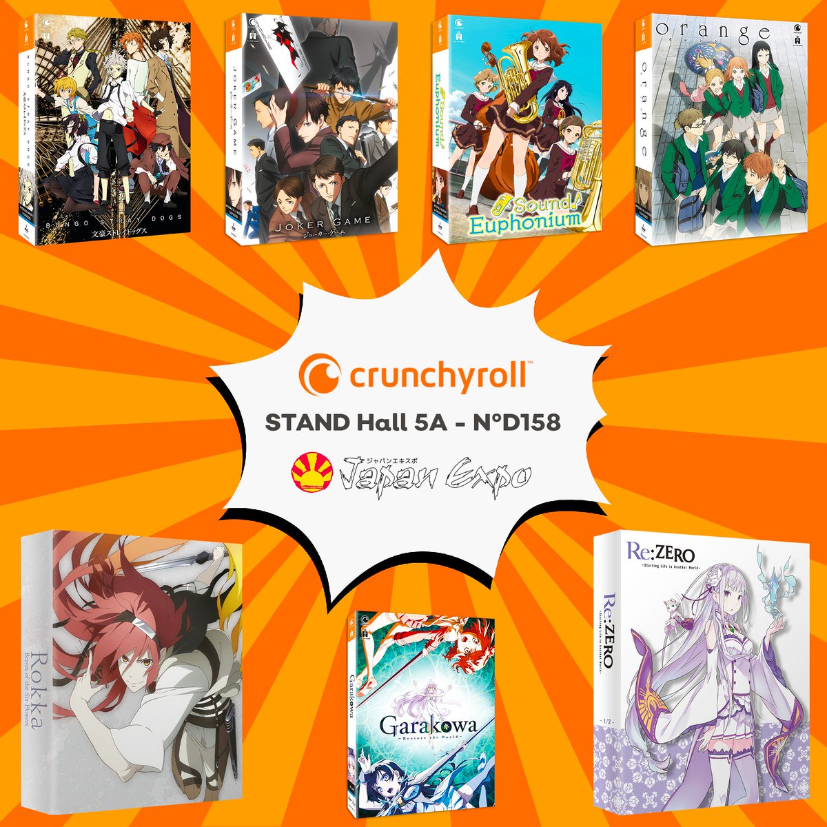 Crunchyroll_fr's tweet photo. 📢 J-3 avant Japan Expo 📢

Récapitulatif des cadeaux et des produits en vente sur le stand Crunchyroll à Japan Expo !
https://t.co/v55Ml04vlL https://t.co/olarOceagj