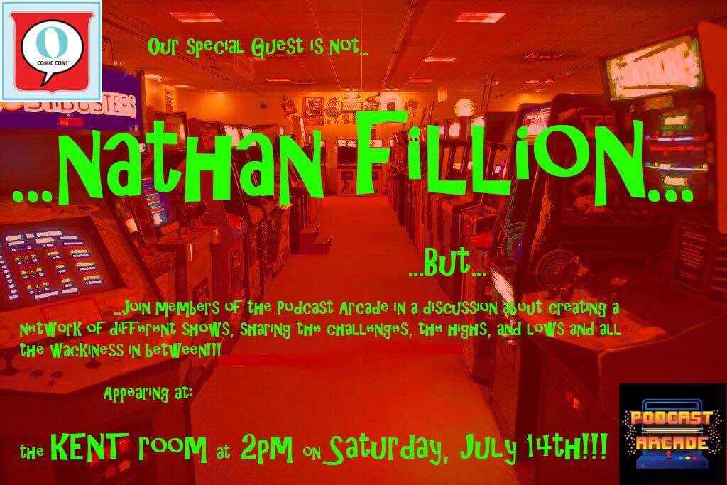 PodcastArcade's tweet photo. Members of the Arcade will be hanging out @OmahaComicCon all weekend long but if you want to meet the whole gang &amp; learn about the inner workings of what we do, come to our panel on July 14th at 2pm. #OCON4 #OCC4 #OComicCon https://t.co/FhPs7b05F0