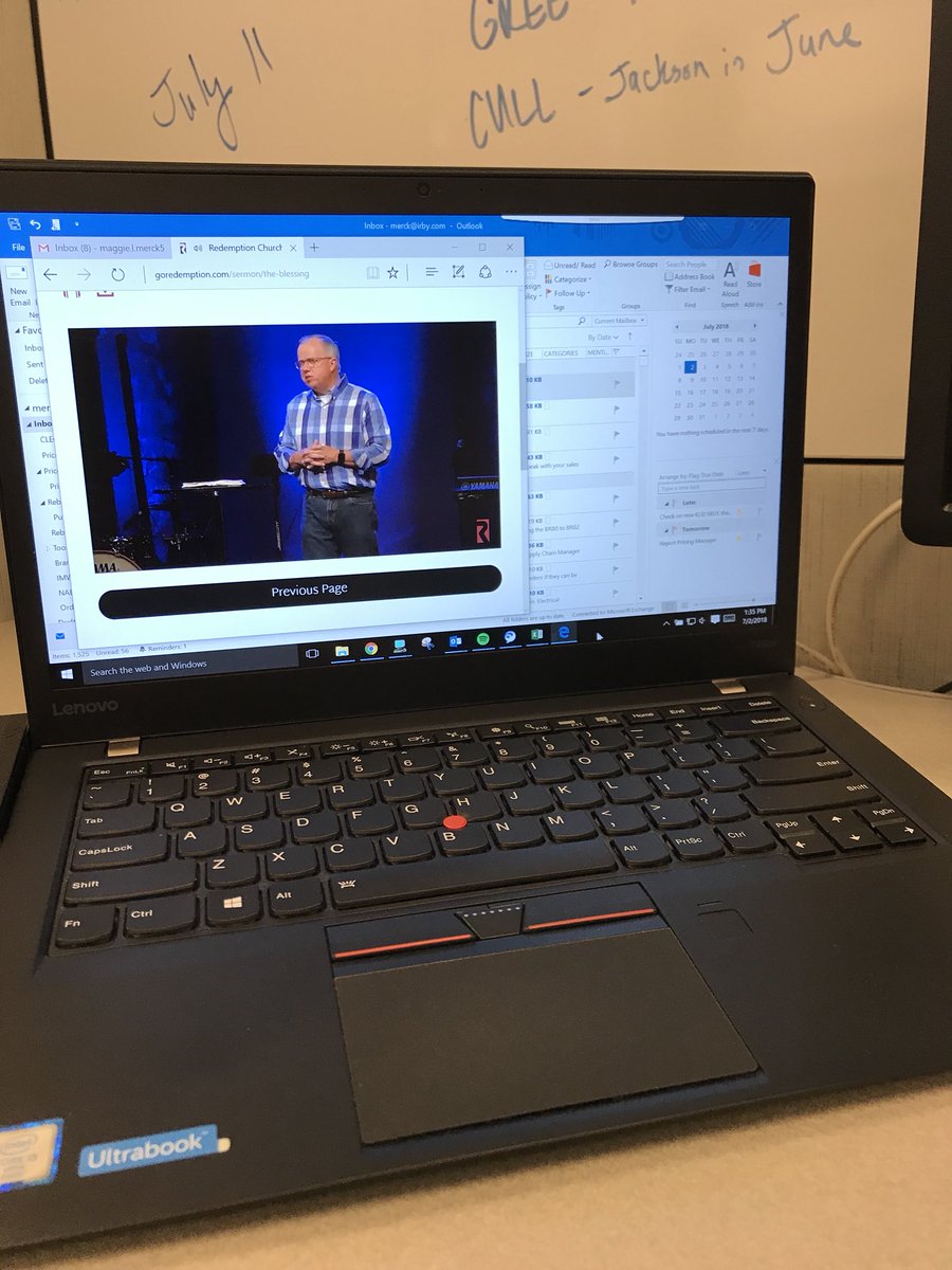 MaggieMerck's tweet photo. I always look forward to listening to  pastor @EdLitton sermons on Monday afternoons at work. Thankful for him and the people of @GoRedemption that invested in me during my time in Mobile. https://t.co/hRx3In6Op3