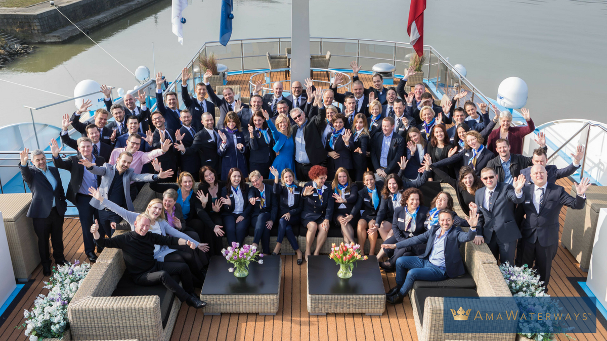 AmaWaterways's tweet photo. Yesterday AmaWaterways celebrated 16 years of family, memories, service and innovation! A huge thank you to our wonderful staff, travel agent partners and guests for your continuous efforts, enthusiasm and support of #AmaWaterways! https://t.co/XzfBBSnlWu