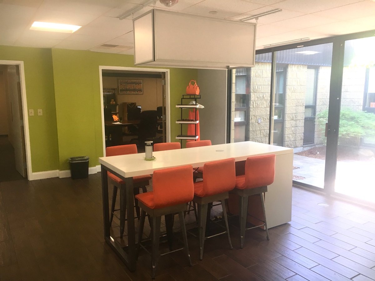 Nothing like some fresh paint, and in house built fixtures to brighten up our newly revamped conference room! #design #retail #retailfixtures