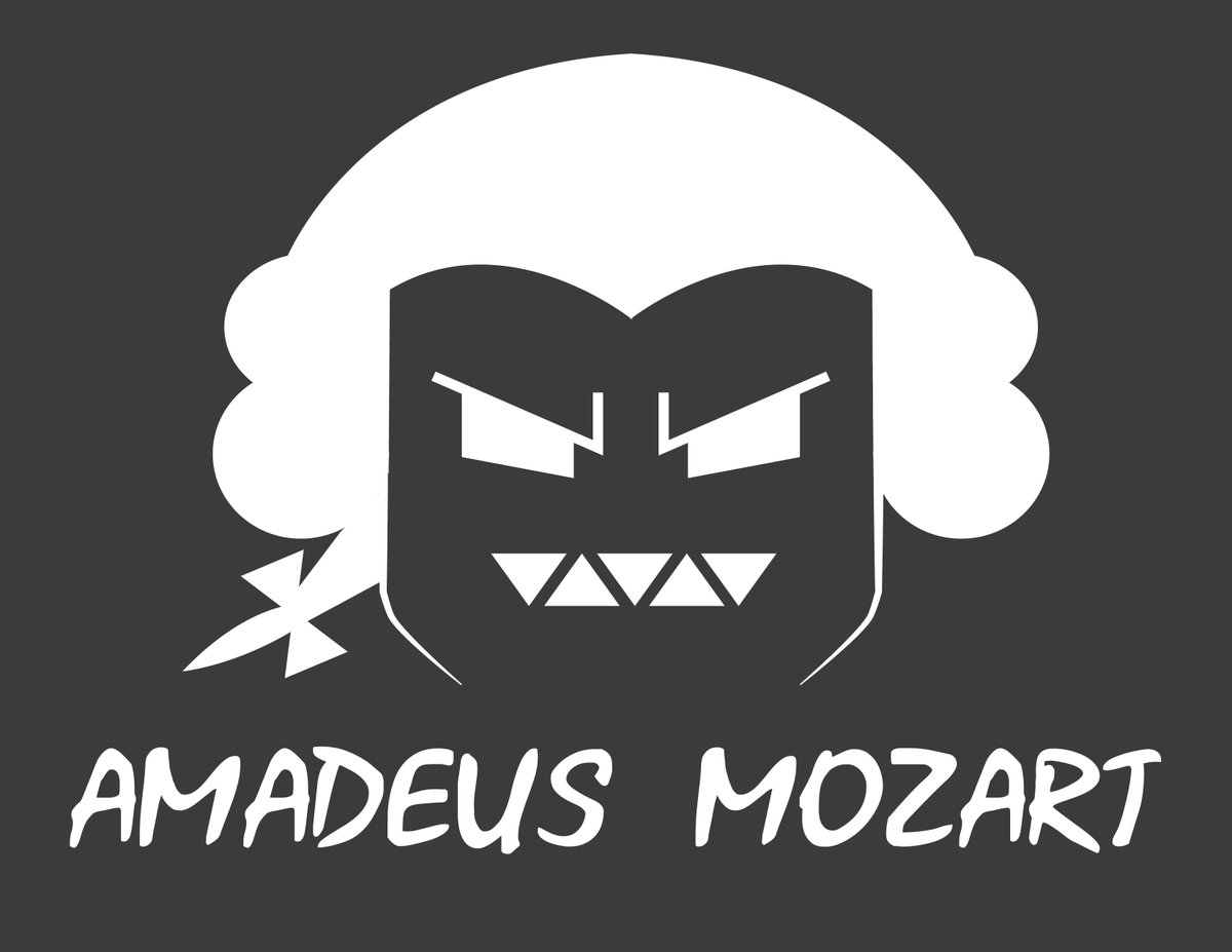 AngieeInDesign's tweet image. Creación de personajes el Villano &quot;Amadeus Mozart&quot; 
#Villano #Ilustración #Práctica #Design #illustration #Musica #Pictograma
Dato Curioso: Comenzó su carrera musical cuando tenía 5 años con un concierto de piano.