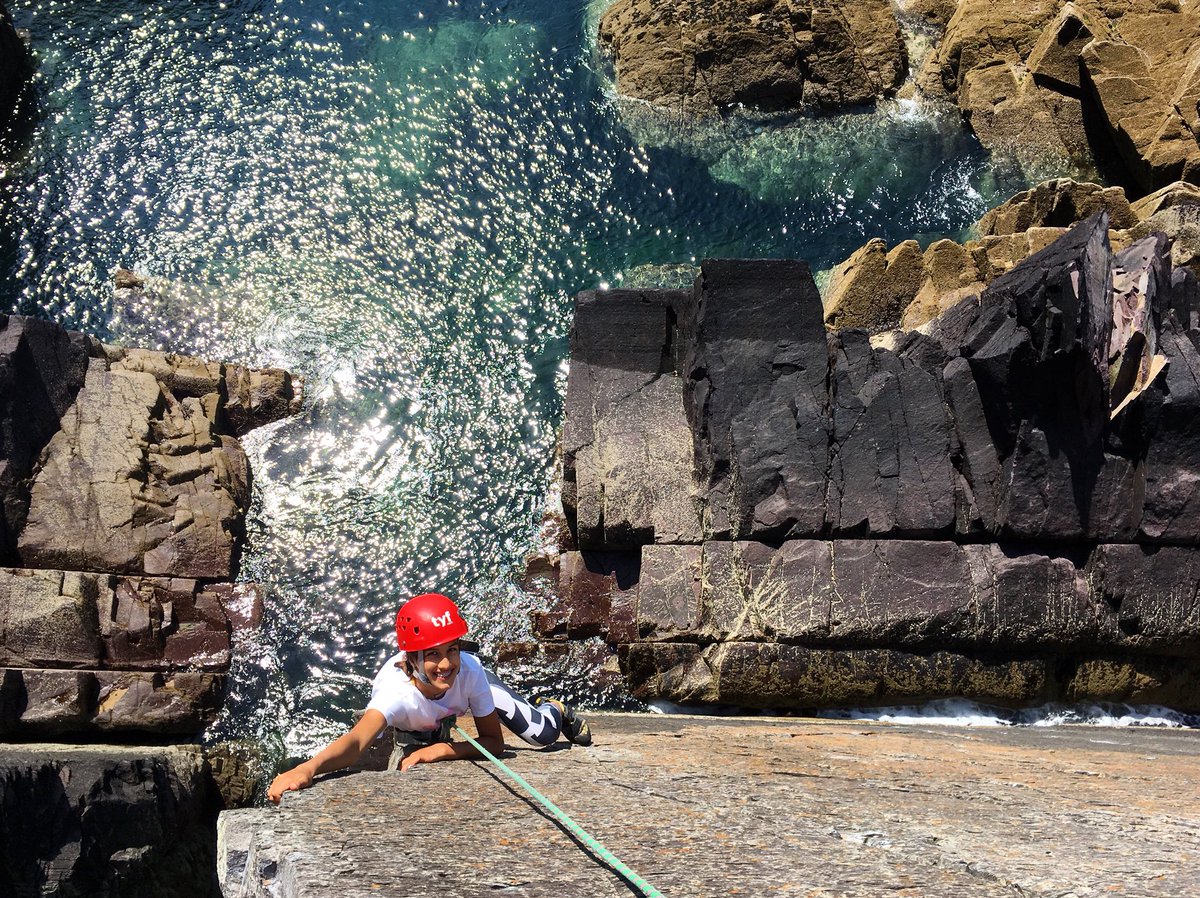 RT TYFAdventure "RT ClimbingCompany: Strong group of students today climbing at Porth Clais for TYFAdventure - the girls climbed pretty much every route there! 

#Pembrokeshire #rockclimbing #adventures #schooltrip #wales #climbing

the_AMI MT_Associ… "