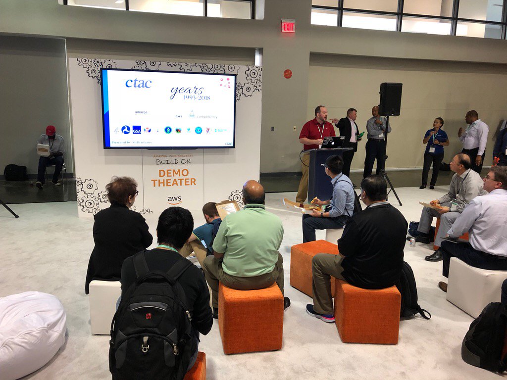 CTACORP's tweet image. A few snapshots from #AWSpublicsectorsummit18. CTAC's #techtalk and #demolab proved successful with a great turnout in listeners. Already looking forward to next year's!
