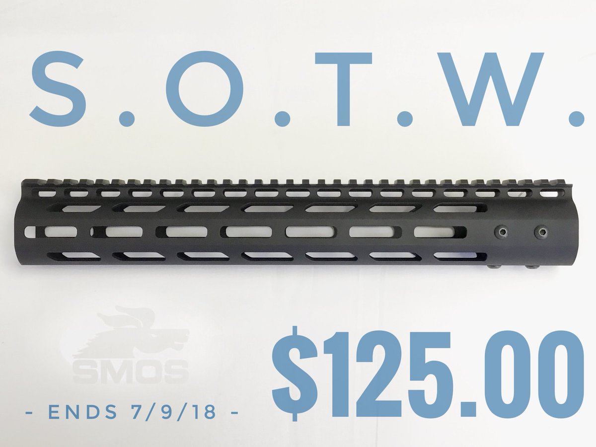 smosarms's tweet photo. No Motivational Monday this week but we do have this sweet deal for you ar-10 lovers out there. Gen 1 .308 13.625 inch hand guard for $125 comes with all the hardware and barrel nut compatible with DPMS high profile uppers.😘🤑💸 #money #booyah #30Hate #ar10 #monday #sale #gotchu https://t.co/uycmAaUPb9