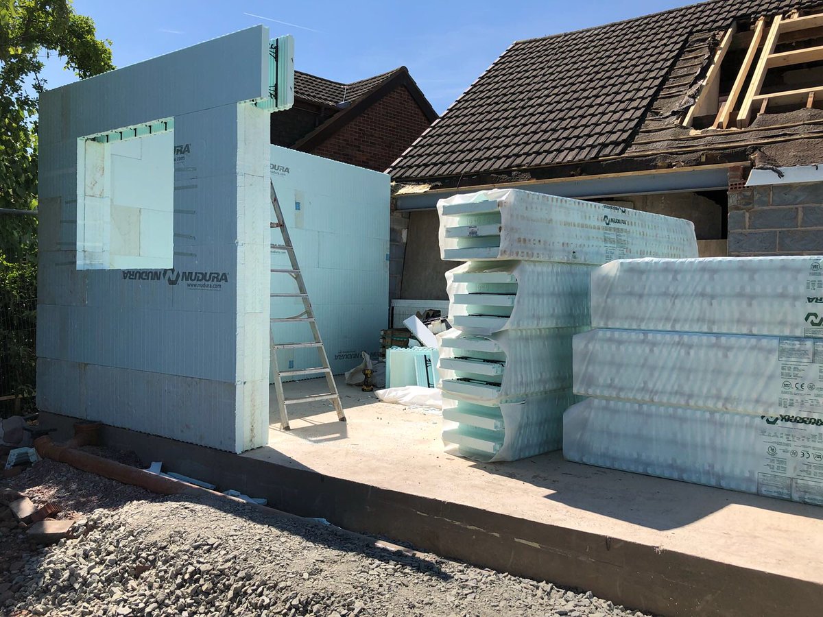 Onto our next project... an #NuduraICF extension. Keep your eyes peeled for updates 👀

We build #ecofriendlyhomes in the reliable @NUDURAICF #InsulatedConcreteForms ✔️