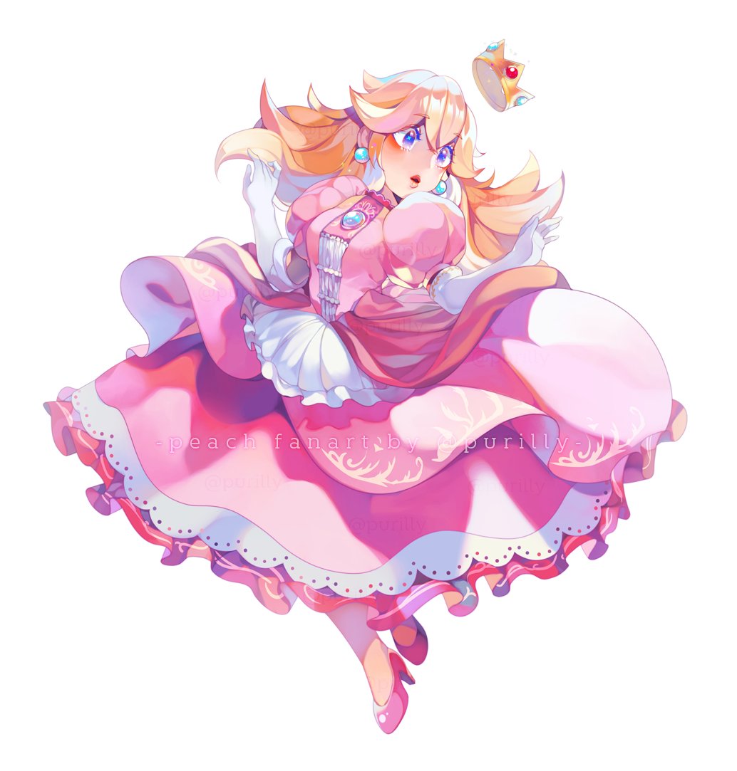 🍑Princess Peach is so cute I had to draw her!!