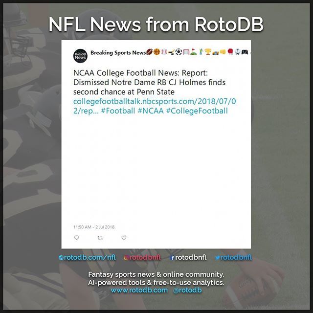 rotodbncaafb's tweet photo. https://t.co/dmf4CwP7Qk Sports News via @rotodbnews #Sports #Fantasy #FantasySports #Football #NCAA #CollegeFootball https://t.co/cGxoaK6OK2