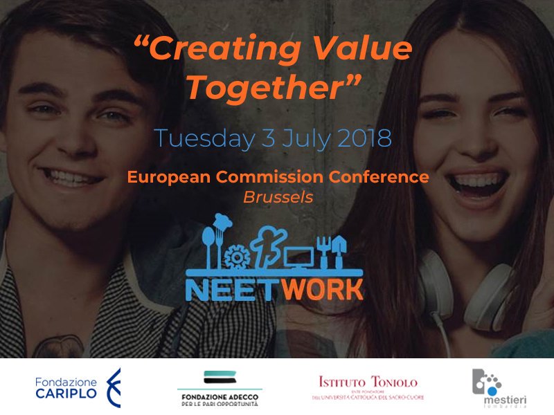 bengiari's tweet image. Domani big day. Appuntamento a Bruxelles con Progetto NEETwork e gli altri partecipanti a "Create value together" @FondCariplo @MestieriLombard @RapportoGiovani @FondAdecco @TechSoupItalia @andreatrisoglio