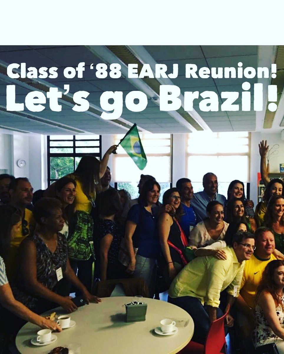 EARJOfficial's tweet photo. Honored to host the Class of ‘88 Reunion for a very special #Worldcup2018Russia game at #earj! 🇧🇷 #pantherpride 🐾 #earjalumni https://t.co/LTV41Fl3vG