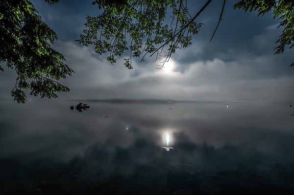 SidecarBookings's tweet photo. New artwork for sale! - "Moonrise Lakescape" - https://t.co/plndLWCjAi @fineartamerica https://t.co/WB83MAM7u1