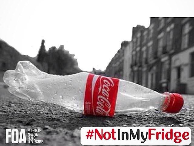 FriendsofAlAqsa's tweet photo. Crush the Coca-Cola addiction this summer.

Why?

Because, Coca-Cola operates in illegal Israeli settlements in the Occupied West 
Bank 

#NotInMyFridge https://t.co/T8YxWIV2ld