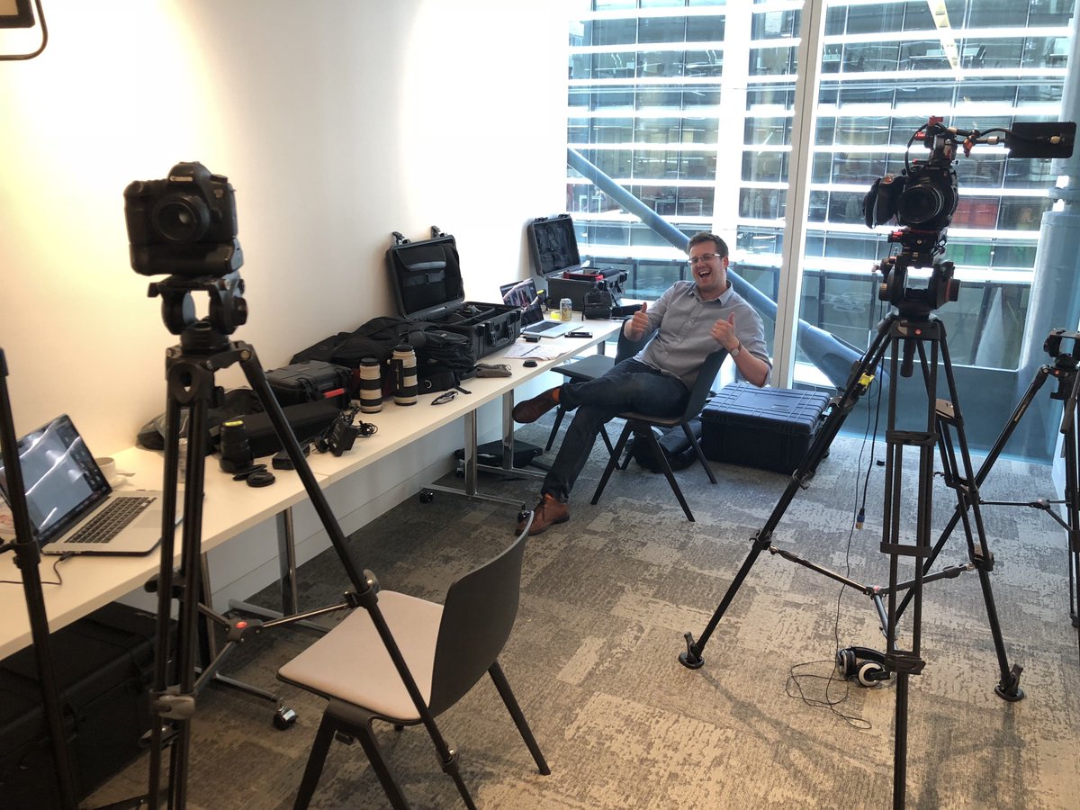 JannoMedia's tweet photo. Our media station for the week at CMS for their 2018 Academy Week! #VideoProduction #DigitalAgency #Videographer #SayItBetterWithVideo https://t.co/5PkCmU3Sw5