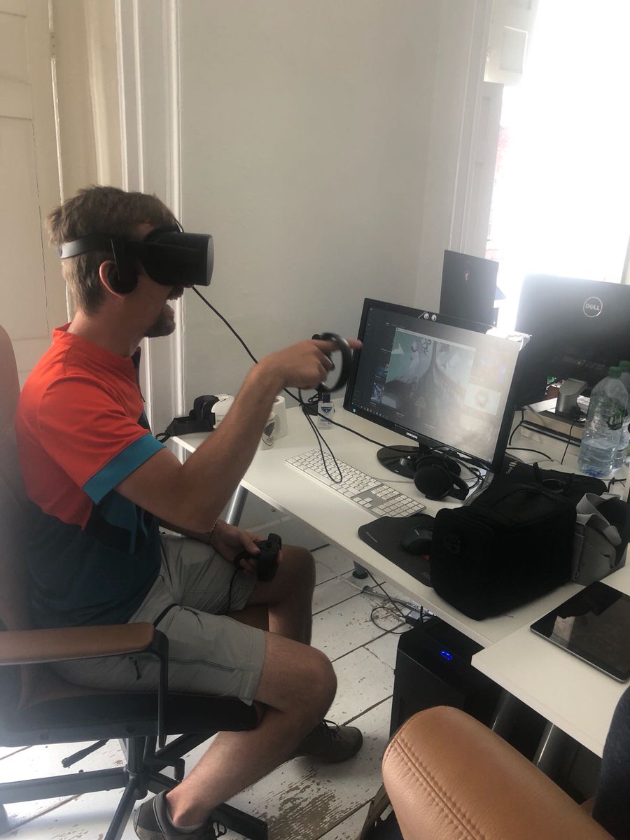 War_Ducks's tweet photo. We loved welcoming @Zimtok5 to our offices on Friday! We gave him his first look at @RCLegends II: Thor's Hammer! https://t.co/WWI3vZ10Ro